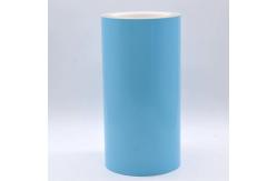 China Matte Blue 1Mil Permanent Adhesive Polyimide Materials With Glassine supplier