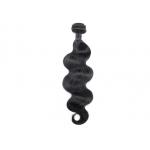 Black Raw Human Hair Extensions , 100% Unprocessed Malaysian Human Hair for sale