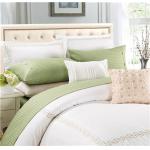 Sateen Stripe Solid Color 1800 Series Egyptian Cotton 4pcs Sheet Set for sale