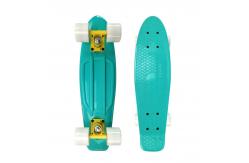 China Plastic Mini Penny Complete Skateboards 22 With Blue Deck Red Wheels supplier
