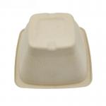 Square Biodegradable Sugarcane Bagasse Bowl 24oz Paper Containers With Lids
