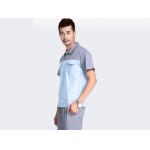 Lapel Adults Industrial Workwear No Wrinkling With Good Wash Fastness for sale