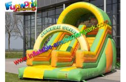 China Kids Commercial Inflatable Slide , Jungle Tree Inflatable Cartoon Dry Slides supplier