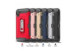 China 2 in 1 PC+TPU Color Red Black Kickstand Armor Case Back Cover For IphoneXS IphoneXR IphoneXS MAX Iphone8 Iphone8 Plus supplier