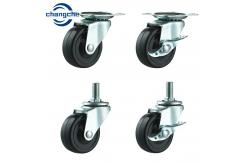 China Polyurethane Industrial Caster Wheels Optional Thread Guard supplier