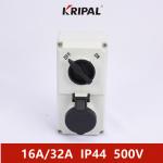 IP44 32A 4 Pole Mechanical Interlock Switch Socket IEC Standard for sale