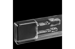 China Clear PET Plastic Clamshell Packing USB Data Cable Box Custom Crystal Clear supplier