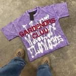 Custom Logo Tees Silk Screen Printing Puff Print Oversized Heavyweight Graphic Acid Wash Vintage Sun Faded DTG T-Shirt Mens for sale