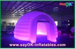 China Inflatable Igloo Tent Advertising Dome Inflatable Air Tent , Led Light Inflatable Lawn Tent supplier