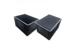 China ESD Conductive Bin Box Components Storage Box Antistatic Crate supplier