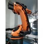 Palletizing Industrial Robot Cell with 6axis and 0.06mm Repeatability 700 cycles/hour for sale