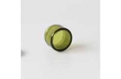 China Facial Makeup Cream Empty Frosted Cosmetic Jars With Black Lid supplier