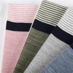 Easy To Care Circular Knitting Striped Knit Fabric For Polo Shirt for sale