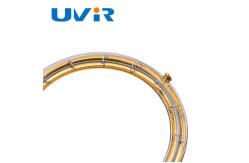 China Gold Reflector Circular Infrared Lamps Quartz Tube Shortwave supplier