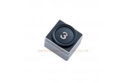 China Plastic Elevator Touch Button /  Round Replacement Elevator Buttons 12-24 V supplier