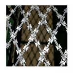 Customizable Security Barbed Wire Prison Fence  1.8-2.4m Height for sale
