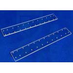 High Precision Laser Drilling Transparent Fused Silica Plate With Hole for sale