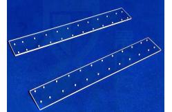 China High Precision Laser Drilling Transparent Fused Silica Plate With Hole supplier