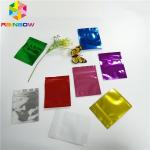 Three Side Seal Foil Pouch Packaging Metalized Resealable Zipper For Tea / Milk Powder for sale