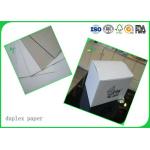 450g Tear Resistant Coated Duplex Paper Rolls For Printing , C1S Grey Paper