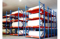 China Cold Rolled Steel Warehouse Storage Shelves For Fabric / Cloth Adjustable Layer supplier