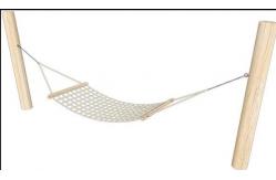 China 1.8x0.8m Playground Rope Hammock Swing Enforced With Strong Wooden supplier