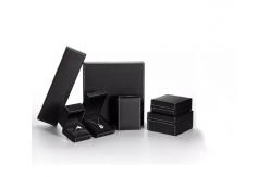China Rectangular PU Leather Box Recyclable Necklace Box Packaging Embossing supplier