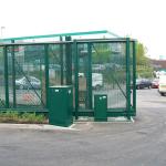 60*60mm Sliding Outdoor Fence Gate Pvc Coated Metal Frame Welded Wire Mesh Or Welded Pipe for sale