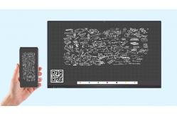China Qtenboard Touch Screen Interactive Smart White Board Floor Stand Conference Whiteboard supplier