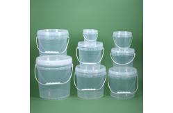 China liquid fertilizer PP Round Plastic Bucket With Lid Handle Printing with Heat Transfer supplier