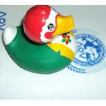 EN71 Promotional Green Weighted Rubber Ducks Gift For Race / Bath Time for sale