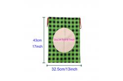 China Personalized Reusable Christmas Bags Candy Bags Custom Santa Sacks Sublimation Drawstring Christmas Bags supplier