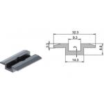 Aluminum Mid Clamp For Solar Roof Mounting Systems / Mid Clamp Solar Panel Roof Mounts for sale