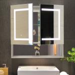 Modern Style Led Bathroom Mirror Cabinet Anti Fog Corrosion Proof Long Lasting for sale