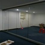 Movable Partition Walls Folding Glass Frameless Aluminium Glass Partition