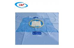 China Disposable Cesarean C Section Surgical Drape cloth With Pouch Blue supplier