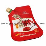 100mic Aluminum Plastic Foil Liquid Spout Bags Spouted Pouch Bags for sale