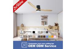 China Modern Design Wooden Blades DC Ceiling Fan with Reversible Function and Remote Control supplier