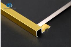 China Anodized Aluminium Edge Trim Profiles With Hole Punched 0.7-2mm Thickness supplier