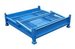 China Foldable Wire Mesh Pallet Cage Stackable Stillage With 1500kg Load supplier
