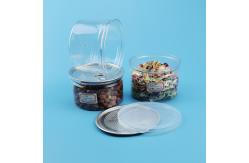 China 0.4L 0.5L Easy Open End PE Cap Plastic Food Jars supplier