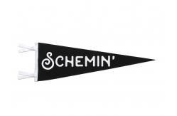 China 68D Polyester Felt Pennant Flag Silk Screen Printing Waterproof supplier