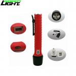 3.7V 6.6Ah Explosion Proof Rechargeable Flashlight , 10000 Lux Fire Proof Torch Light for sale