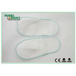White Nonwoven Disposable Spa Slippers Lightweight Latex Free for sale