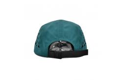 China 100% Polyester 5 Panel Laser Cutting Camper Gorra Cap With Woven Label supplier
