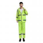 PU Coating Full Body Protection Military Raincoat Poncho Waterproof For Cycling Construction Work for sale