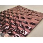 Rose Gold Color Plating Embossed Stainless Steel Sheet Metal 4x8 for sale