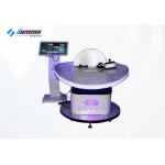Galvanized Steel Frame 9D VR Cinema Slide Platform With Blue Light Customize Logo for sale