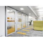 Privacy Partition Wall Frosted Glass Blinds 3 Options Manual Auto Control Blinds for sale