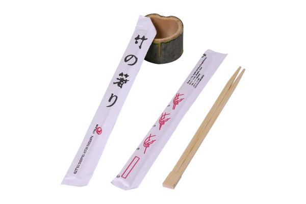 Sushi Tools Full Paper Wrapped Bamboo Disposable Chopsticks 24cm